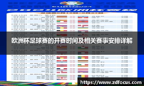 欧洲杯足球赛的开赛时间及相关赛事安排详解